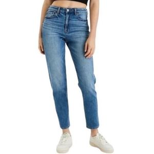 AMERICAN EAGLE OUTFITTERS | Women’s Hi-Rise Stretch Blue Denim Mom Jean size 6s